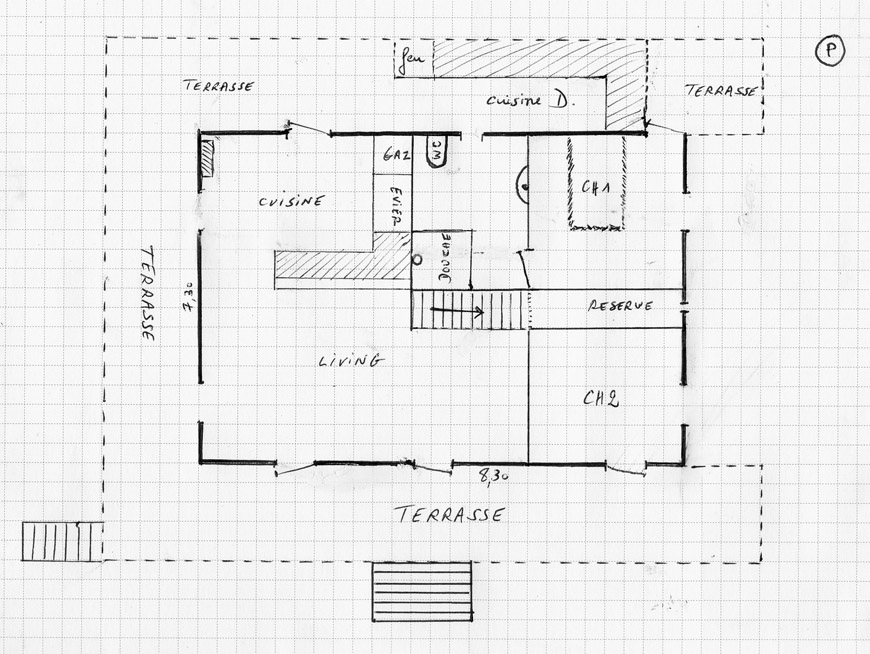 Plan du rez de chaussée plan du rez de chaussée