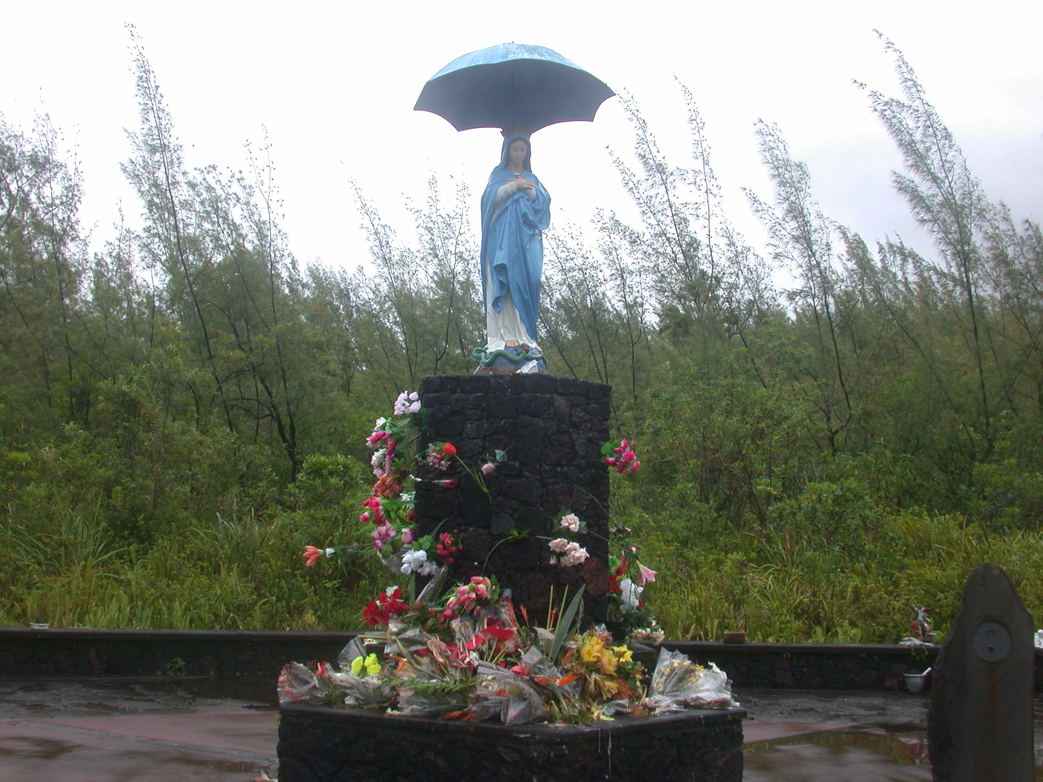 La Vierge au parasol description